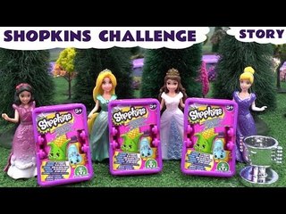Shopkins Season 2 Challenge Play Doh MLP Disney Princesses Belle Cinderella Rapunzel Snow White