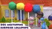 Doc McStuffins Play Doh Surprise Egg Lollipops Thomas and Friends Disney Mermaid Surprise Toys