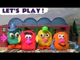 Play Doh Thomas and Friends Funny Face Guessing Game Trackmaster Play-Doh Let's Play Knapford