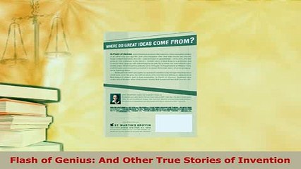 Download  Flash of Genius And Other True Stories of Invention Free Books