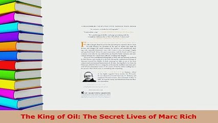 Download  The King of Oil The Secret Lives of Marc Rich Free Books
