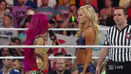 Sasha Banks vs. Summer Rae- Raw, April 4, 2016