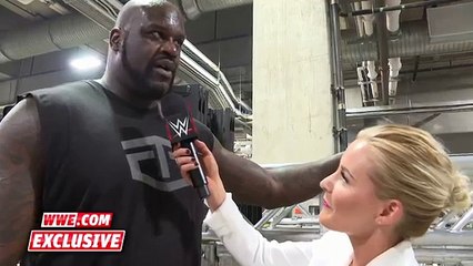 Shaq issues a challenge to Big Show- WrestleMania 32 Exclusive, April 3, 2016