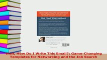 PDF  Wait How Do I Write This Email GameChanging Templates for Networking and the Job Search Download Full Ebook