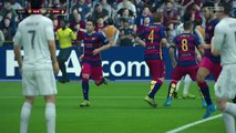 FIFA 16 barcelona vs real madrid vamos!!!!