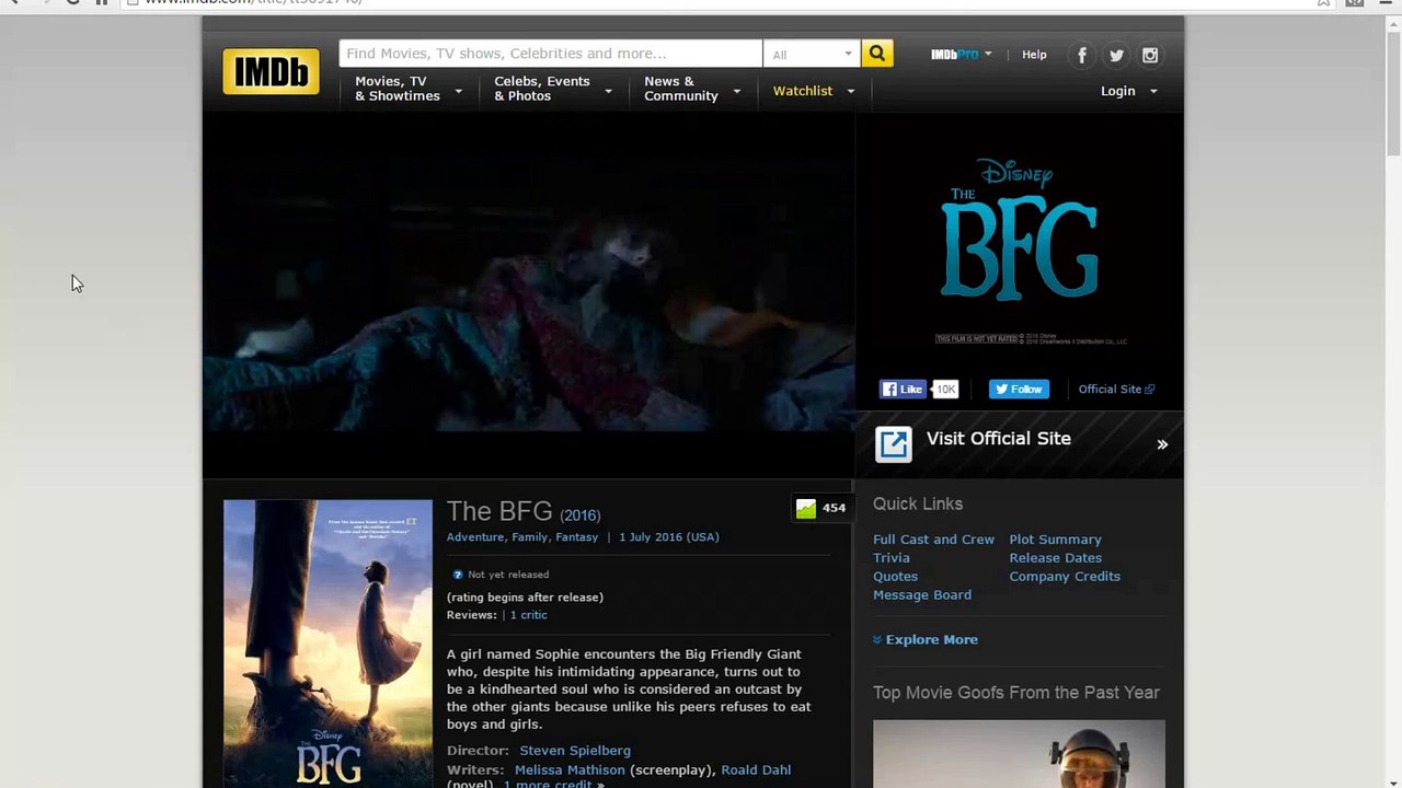 The BFG, Disney, (2016)