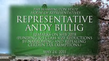 Representative Andy Billig Remarks on SHB 2078 - Funding K-3 Class Size Reductions