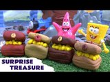 Play Doh Surprise Egg Treasure Spongebob Cars Thomas and Friends Disney Movie Surprises Cars 2