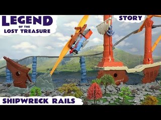Thomas and Friends Legend Of The Lost Treasure Trackmaster Shipwreck Rails Set Play Doh Story