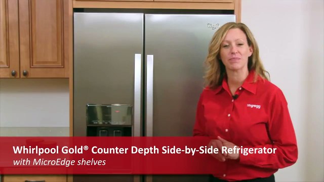 Product Overview: Whirlpool Counter Depth Side by Side Refrigerator (WRS965CIAM) | hhgregg