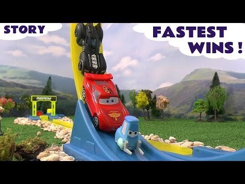 Disney Cars Angry Birds Batman Crash Accident Play Doh Fastest Wins Spider-Man Hot Wheels Speed