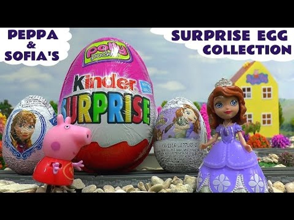 Peppa Pig Sofia The First Giant Color Changing Kinder Surprise Egg Thomas & Friends Frozen Disney