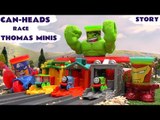 Play Doh Can-Heads Race Thomas The Train Minis Avengers Hulk Iron Man Spider-Man Capt America