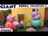 Giant Peppa Pig Story Video Play Doh English Episodes 2 Thomas and Friends Surprise Eggs Pepa Toys