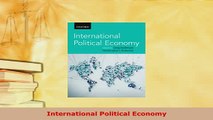 PDF  International Political Economy Read Online