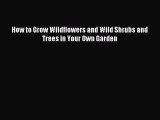 Read How to Grow Wildflowers and Wild Shrubs and Trees in Your Own Garden Ebook Free