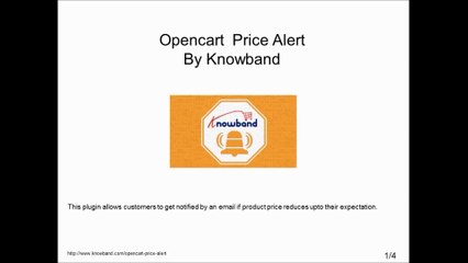 Opencart Price Alert By Knowband