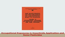 PDF  Occupational Exposures in Insecticide Application and Some Pesticides PDF Online