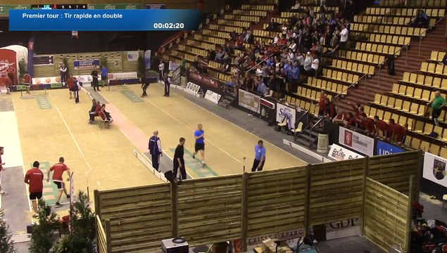 Premier tour, tir rapide en double, Finale E2 et N3, Sport Boules, France Clubs, Clermont-Ferrand 2016