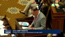 Religion law adopted in Mississippi over gay rights