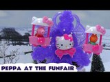 Peppa Pig Hello Kitty Funfair With Frozen Queen Elsa Princess Anna Funny Olaf & Sven Pepa George