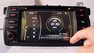 BMW E46 Radio DVD Navigation System Bluetooth TV USB Car Stereo