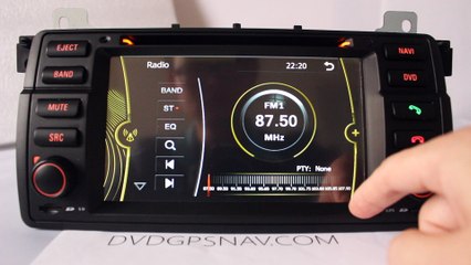 BMW E46 Radio DVD Navigation System Bluetooth TV USB Car Stereo
