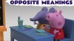 Peppa Pig English Opposites Play Doh MLP Thomas and Friends Crash Kinder Surprise Egg Pepa Funfair