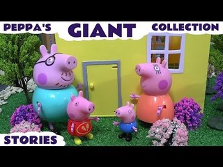 Скачать видео: Giant Peppa Pig Story Video Play Doh English Episodes | Thomas The Train Surprise Eggs Pepa Toys