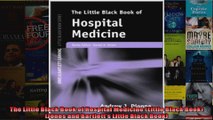 The Little Black Book of Hospital Medicine Little Black Book Jones and Bartletts