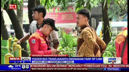 Скачать видео: 10 Feeder Bus Transjakarta Siap Berangkat dari Stasiun Tebet