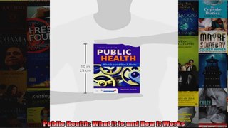 Public Health What It Is and How It Works
