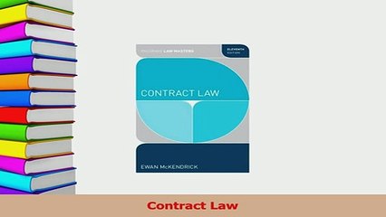 Read  Contract Law Ebook Free