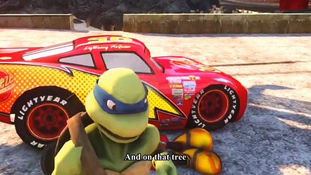 Spiderman Songs Lyrics ♫ The Green Grass Grows all Around ♫ Rayo DINOCO & Lightning MCQUEEN