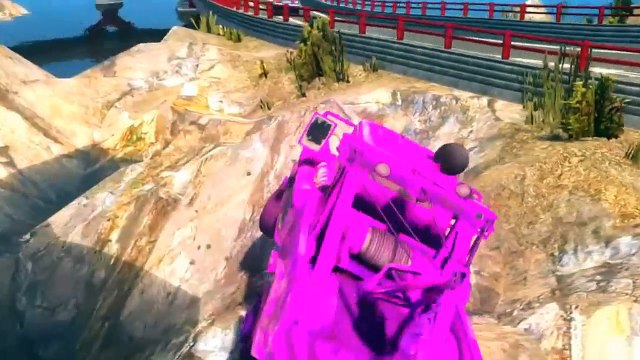 Spiderman Car For Kids - The People on the Bus - CARS Sheriff Woody & Mickey Mouse