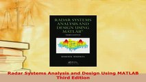 Download  Radar Systems Analysis and Design Using MATLAB Third Edition PDF Online