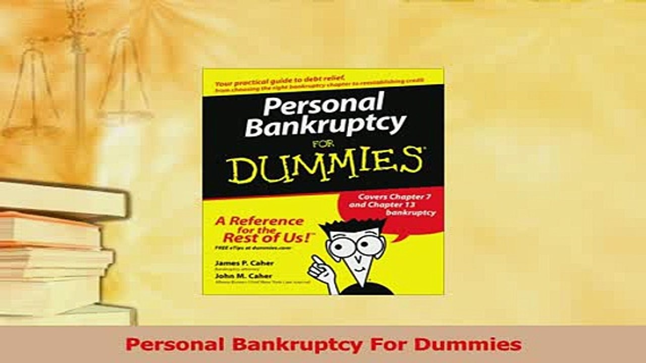 Download  Personal Bankruptcy For Dummies Ebook Online