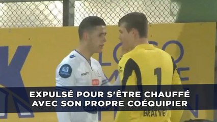 Expulsé pour s'être chauffé avec son propre coéquipier