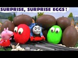 Thomas the Tank Engine Peppa Pig Play Doh 10 Surprise Eggs Cars Huevo Sorpresa Minions Superhero