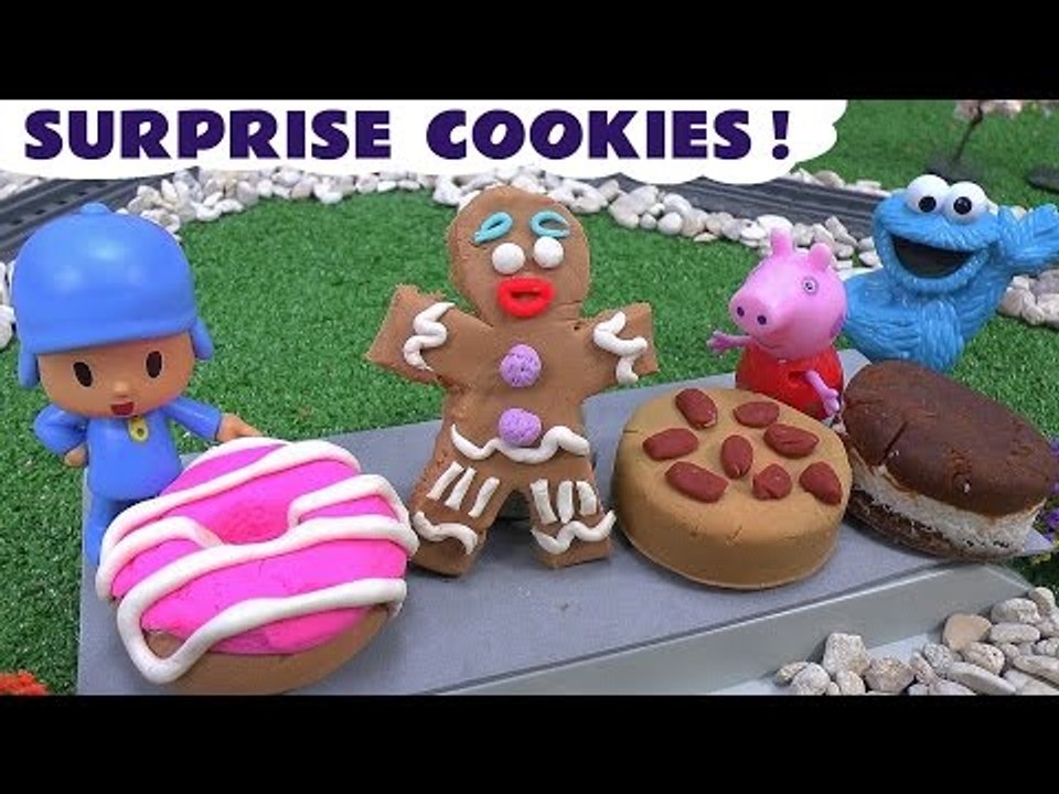 Peppa Pig Play Doh Cookies Pocoyo Shrek Gingerbread Man Thomas Train Disney Cookie Monster Play-Doh