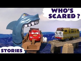 Cars Hot Wheels Who's Scared Shark Attack Race Pocoyo Thomas & Friend Play Doh Halloween Toy Story