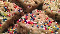 Cake Batter Rice Krispies Treats SugarNomsTV Episode 6