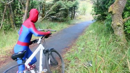 New Spiderman Bath Time - In Real Life   Tropical Island Adventure   Superhero Movie