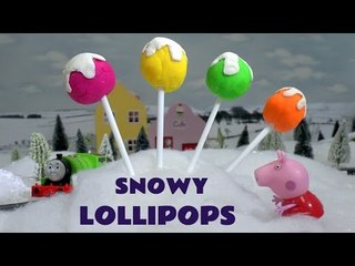Peppa Pig Play Doh Surprise Eggs Lollipops Cars Thomas The Train Princess Mermaid Frozen Toys