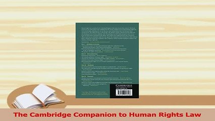 Download  The Cambridge Companion to Human Rights Law PDF Online