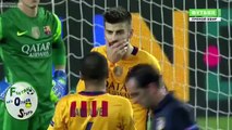 Pique and Alves DISCUSION on match Vs. ATM!!!