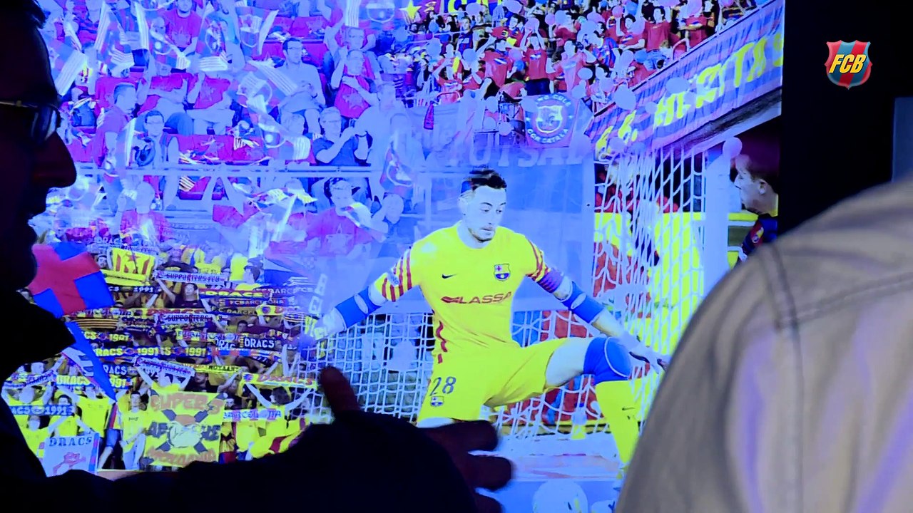 FCB Futbol Sala: visita a la exposición del Nuevo Palau Blaugrana [ESP]