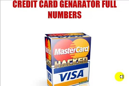 Credit Card / Visa Master Card Generator 2017.