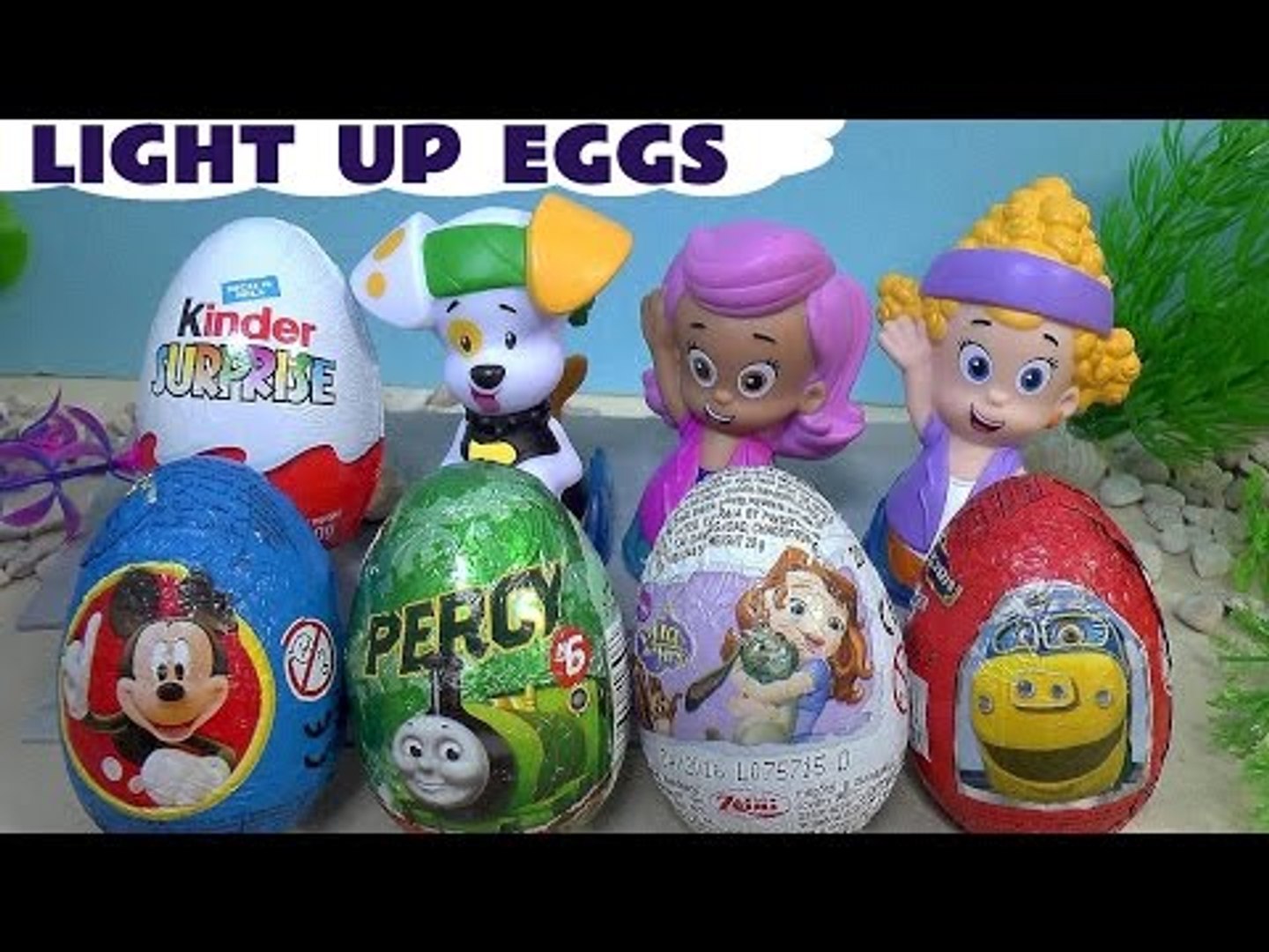 Bubble Guppies Mermaid Surprise Eggs Princess Toys Thomas Friends Huevo Kinder Sorpresa Mickey