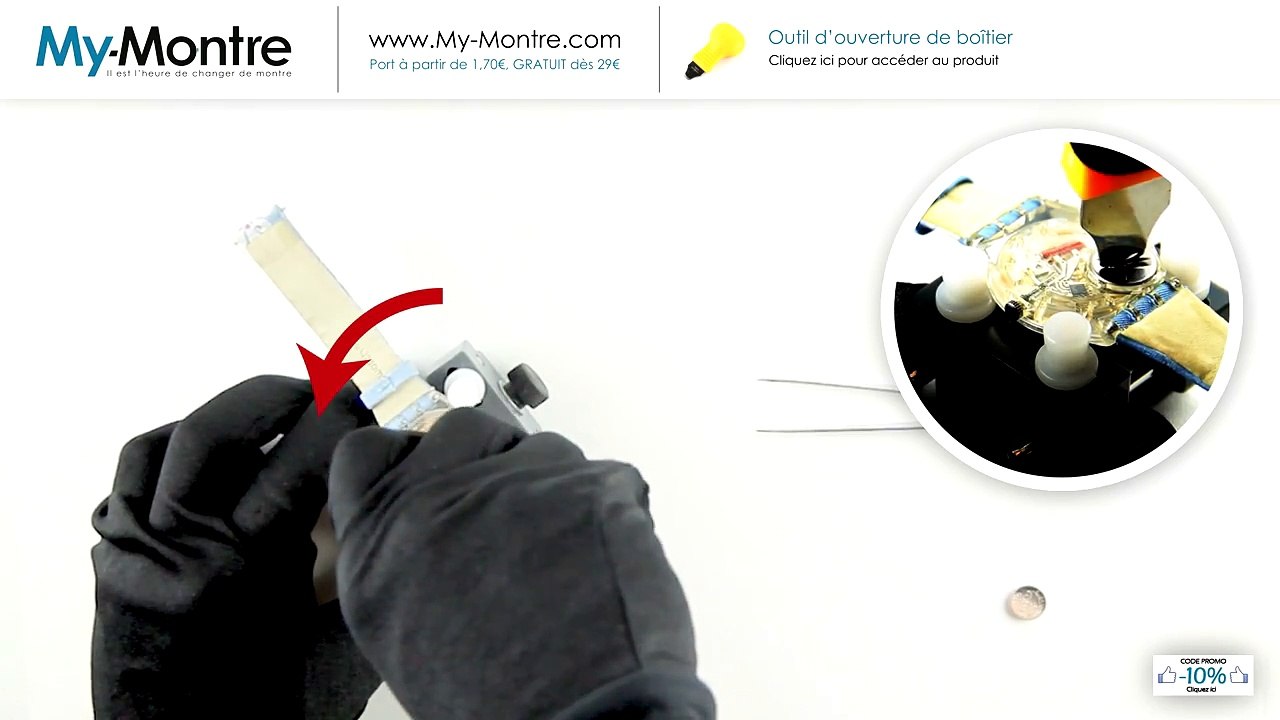 Kit pas cher de changement de pile sur montre Swatch